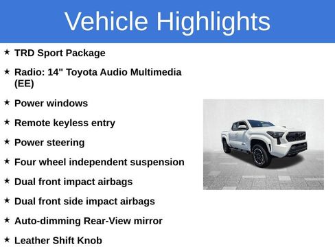 Used 2024 Toyota Tacoma TRD Sport AWD/4WD image 3
