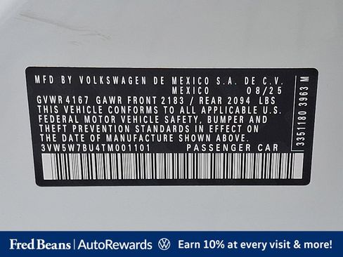 Certified 2026 Volkswagen Jetta S FWD image 32