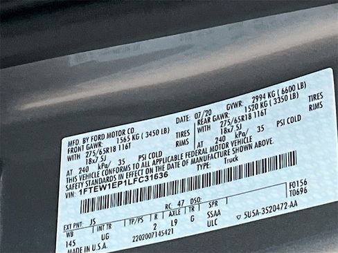 Used 2020 Ford F150 XLT w/ Equipment Group 302A Luxury image 31