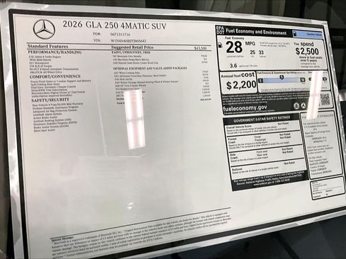 New 2026 Mercedes-Benz GLA 250 4MATIC image 19