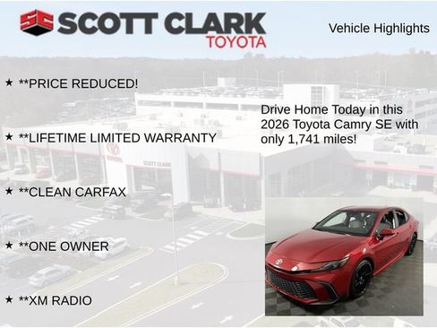 Used 2026 Toyota Camry SE w/ Convenience Package FWD image 12