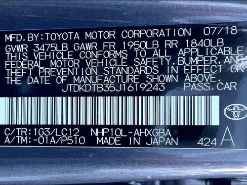 Used 2018 Toyota Prius C Four image 31