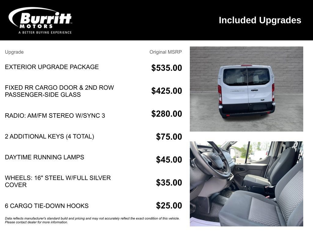 Used 2025 Ford Transit 250 Low Roof w/ Exterior Upgrade Package RWD image 3