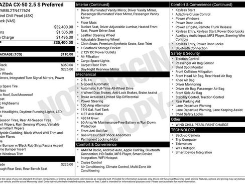 New 2026 MAZDA CX-50 AWD 2.5 S w/ Cargo Package image 3