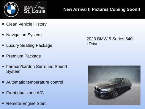 Used 2023 BMW 540i xDrive w/ Premium Package AWD/4WD image 5