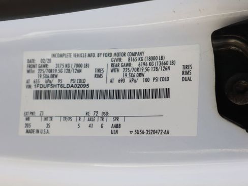 Used 2020 Ford F550 4x4 Regular Cab Super Duty image 53