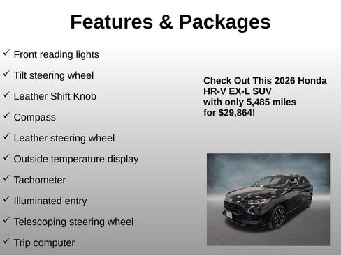 Certified 2026 Honda HR-V EX-L image 24