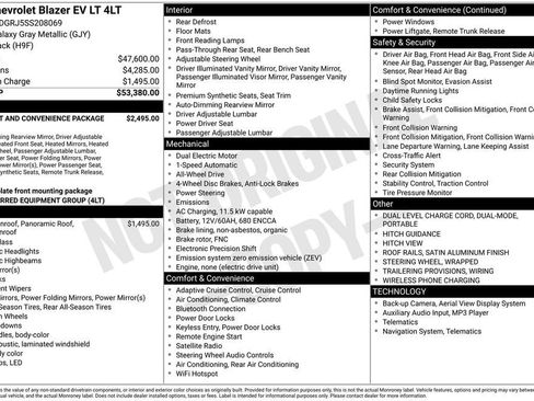 New 2025 Chevrolet Blazer EV LT AWD/4WD image 5