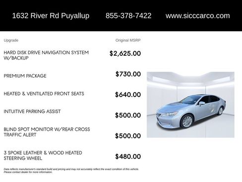 Used 2014 Lexus ES 350 w/ Premium Package FWD image 5