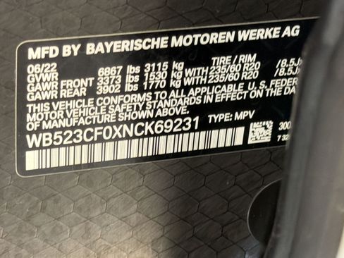 Used 2022 BMW iX xDrive50 w/ Convenience Package AWD/4WD image 20