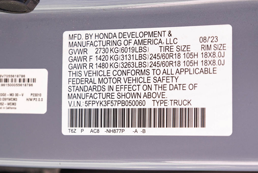 Used 2023 Honda Ridgeline RTL image 40