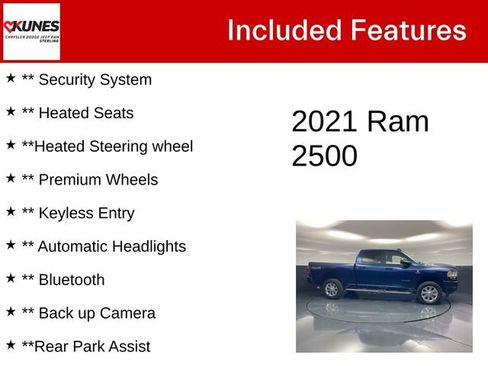Certified 2021 RAM 2500 Big Horn w/ Level 2 Equipment Group image 5