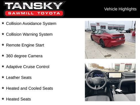 New 2026 Toyota Camry XSE w/ Premium Plus Package FWD image 9