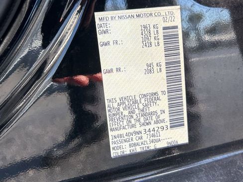 Used 2022 Nissan Altima 2.5 SV FWD image 9