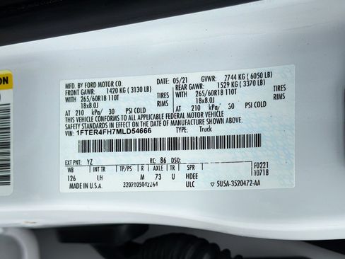Used 2021 Ford Ranger XLT w/ Equipment Group 302A High AWD/4WD image 42