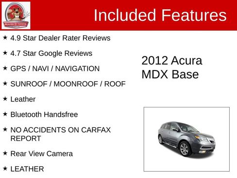 Used 2012 Acura MDX w/ Advance Package AWD/4WD image 4