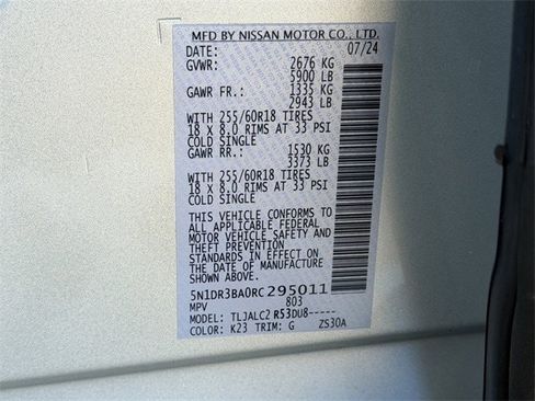 Used 2024 Nissan Pathfinder SV image 32