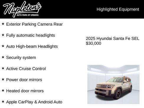 Used 2025 Hyundai Santa Fe SEL AWD/4WD image 3