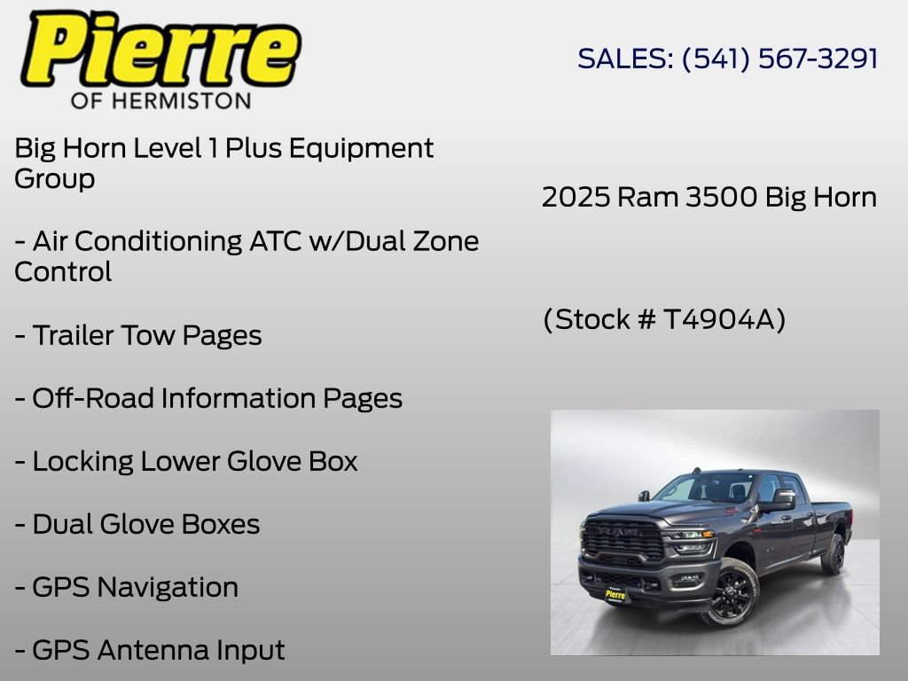 Used 2025 RAM 3500 Big Horn AWD/4WD image 12