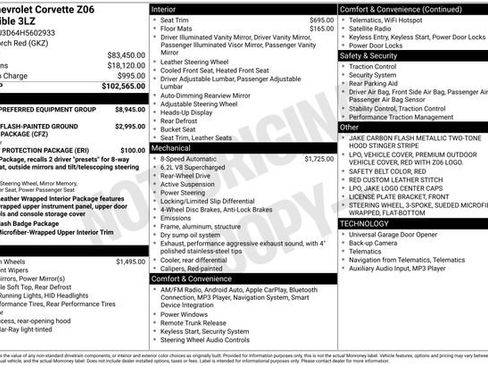 Used 2017 Chevrolet Corvette Z06 RWD image 30