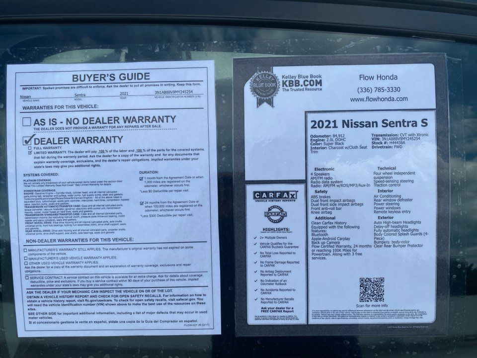 Used 2021 Nissan Sentra S FWD image 37