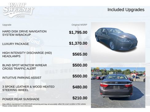 Used 2015 Lexus ES 350 w/ Luxury Package FWD image 11