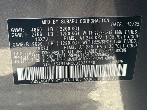 Used 2025 Subaru Outback Limited AWD/4WD image 31