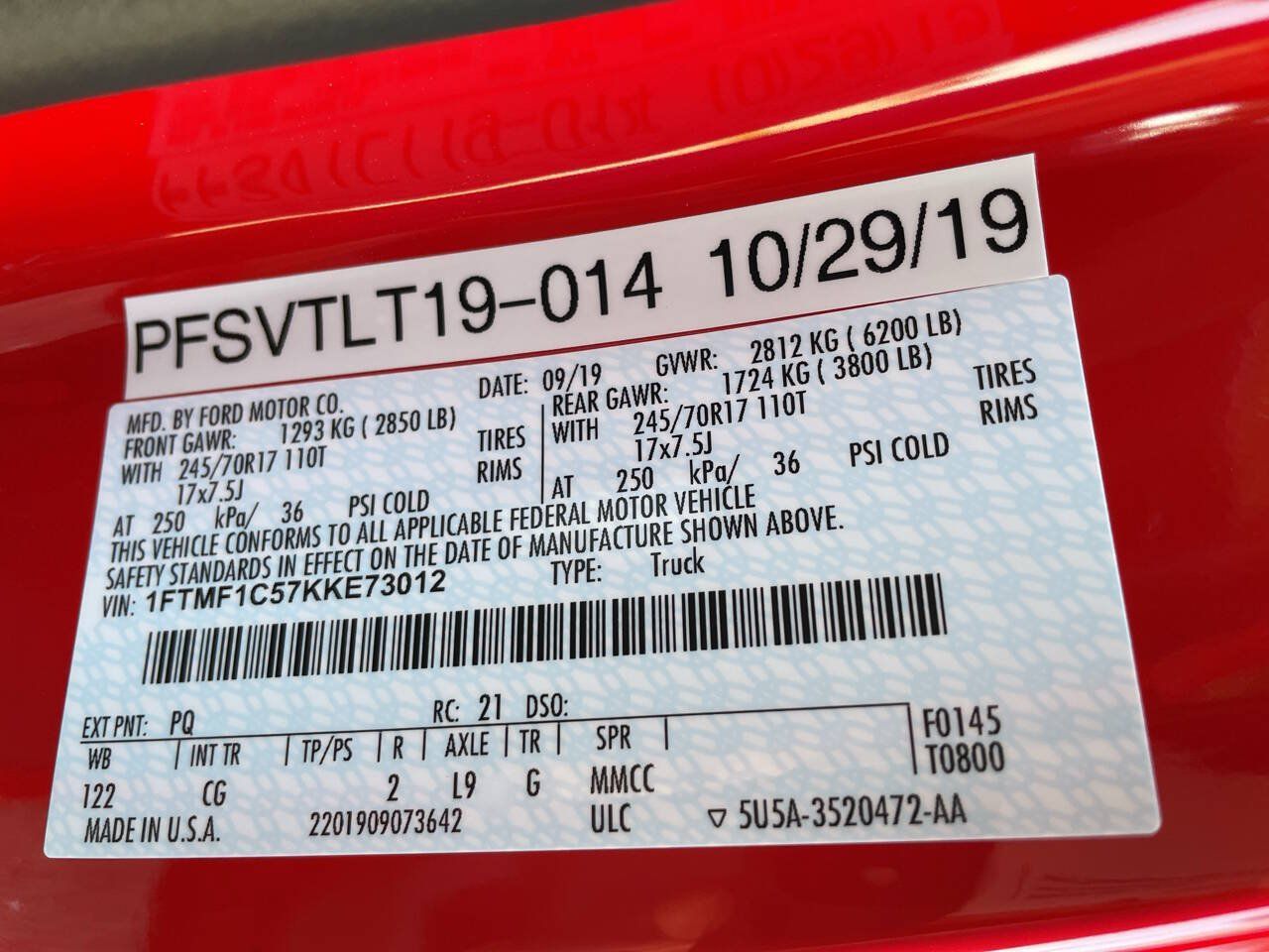 Used 2019 Ford F150 XL w/ Equipment Group 101A Mid RWD image 54