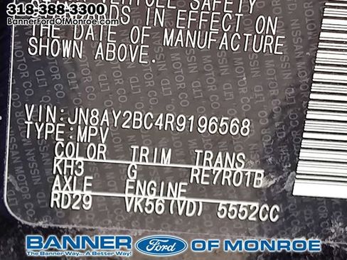 Used 2024 Nissan Armada SL RWD image 15