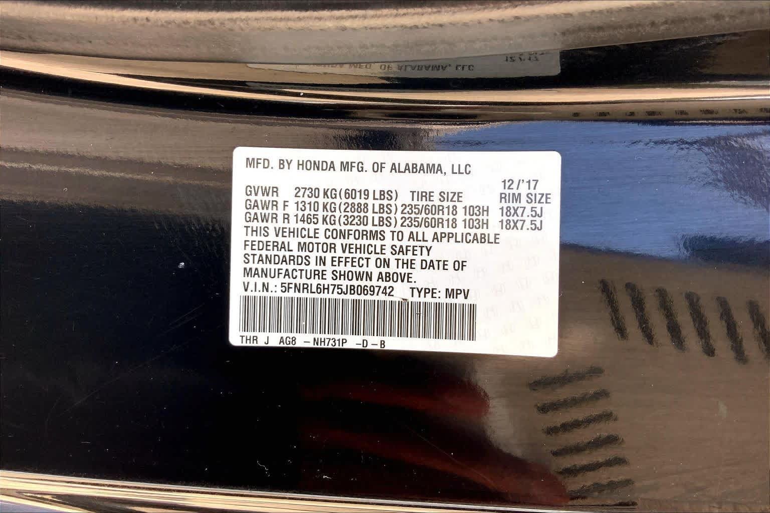 Used 2018 Honda Odyssey EX-L image 36