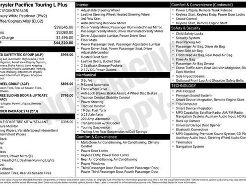 Used 2019 Chrysler Pacifica Touring-L Plus w/ Advanced Safetytec Group FWD image 5