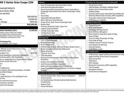 New 2024 BMW 228i Gran Coupe w/ Convenience Package image 12