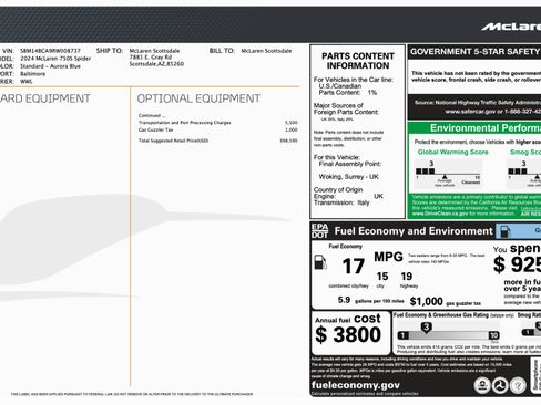 Used 2024 McLaren 750S Spider image 38