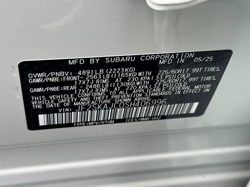 Certified 2025 Subaru Forester Wilderness AWD/4WD image 33