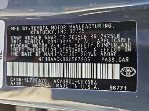 Certified 2025 Toyota Camry SE w/ Multimedia Upgrade Package FWD image 24