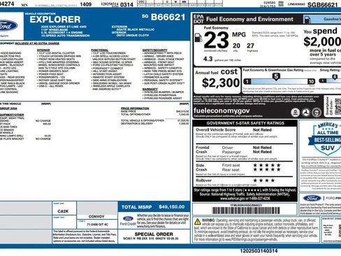 Used 2025 Ford Explorer ST-Line w/ ST-Line Street Pack AWD/4WD image 4