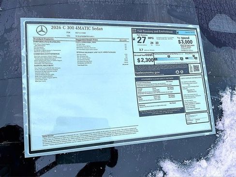 New 2026 Mercedes-Benz C 300 4MATIC Sedan image 16