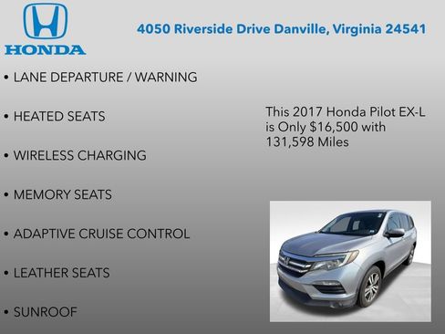 Used 2017 Honda Pilot EX-L image 12