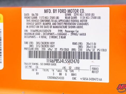 Used 2020 Ford Mustang Shelby GT500 w/ Technology Package RWD image 87
