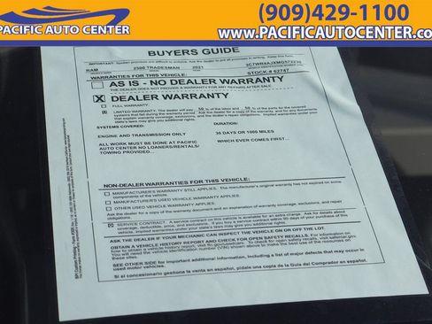 Used 2021 RAM 2500 Tradesman RWD image 1
