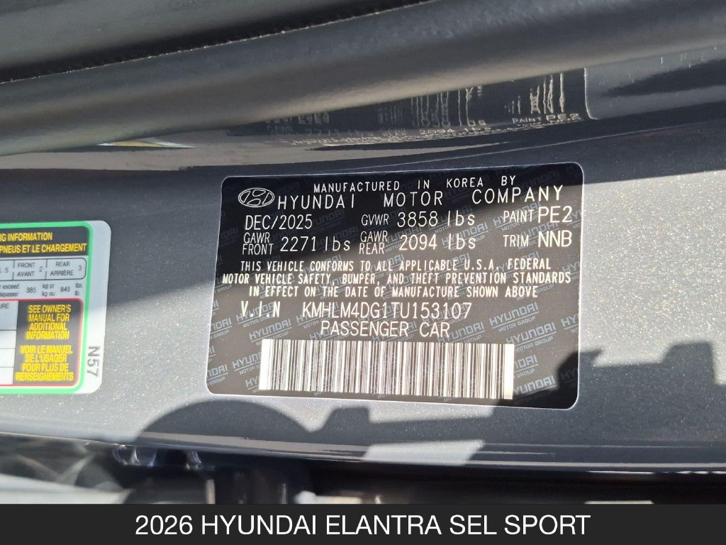 Used 2026 Hyundai Elantra Sport FWD image 24