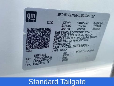 Certified 2022 Chevrolet Silverado 1500 Custom Trail Boss w/ LPO, Dark Essentials Package image 33