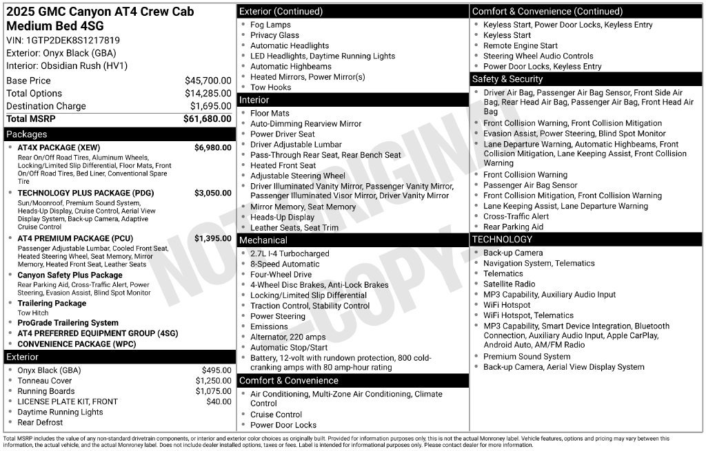 Used 2025 GMC Canyon AT4 w/ AT4X Package AWD/4WD image 39