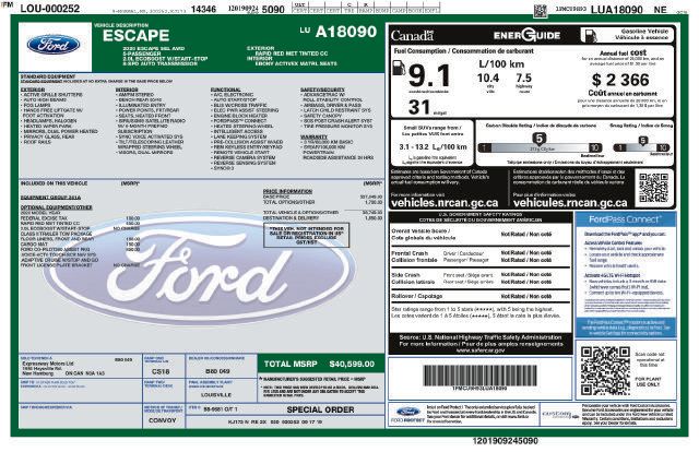Used 2020 Ford Escape SEL AWD/4WD image 8