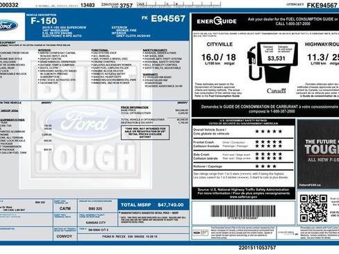 Used 2015 Ford F150 XLT w/ Trailer Tow Package AWD/4WD image 1