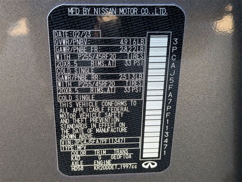 Used 2023 INFINITI QX50 Sport w/ Cargo Package image 45