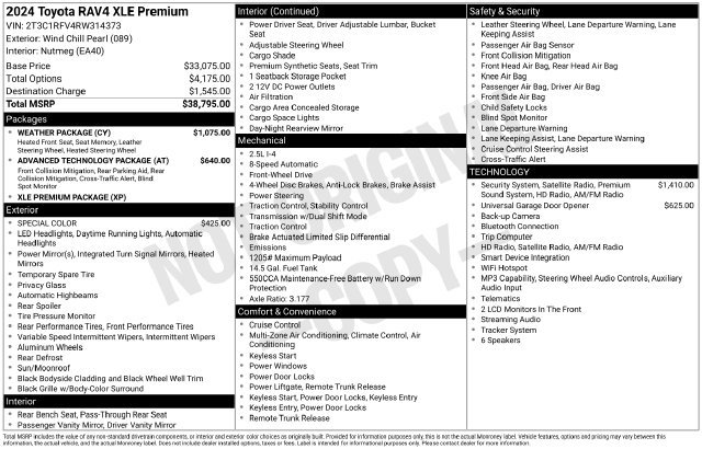 Used 2024 Toyota RAV4 XLE Premium w/ Weather Package FWD image 13