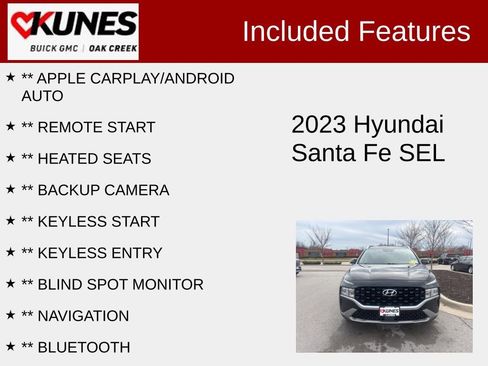 Used 2023 Hyundai Santa Fe SEL image 2