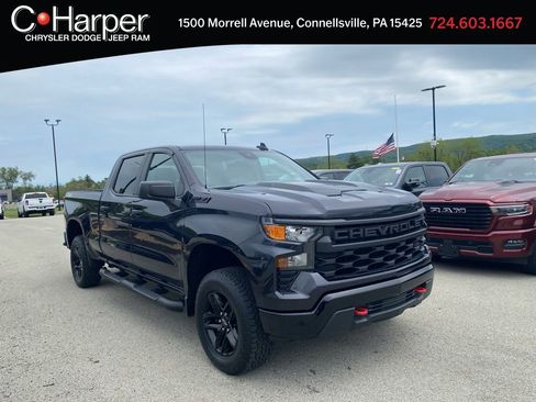 Used 2023 Chevrolet Silverado 1500 Custom Trail Boss w/ LPO, Dark Essentials Package AWD/4WD image 1