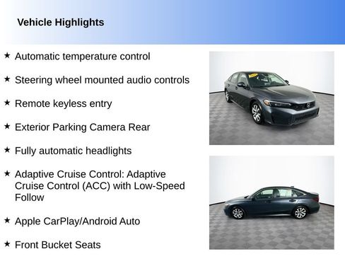 Used 2025 Honda Civic LX image 2
